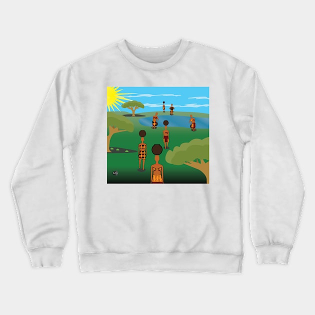 Igbo art Crewneck Sweatshirt by 2do david